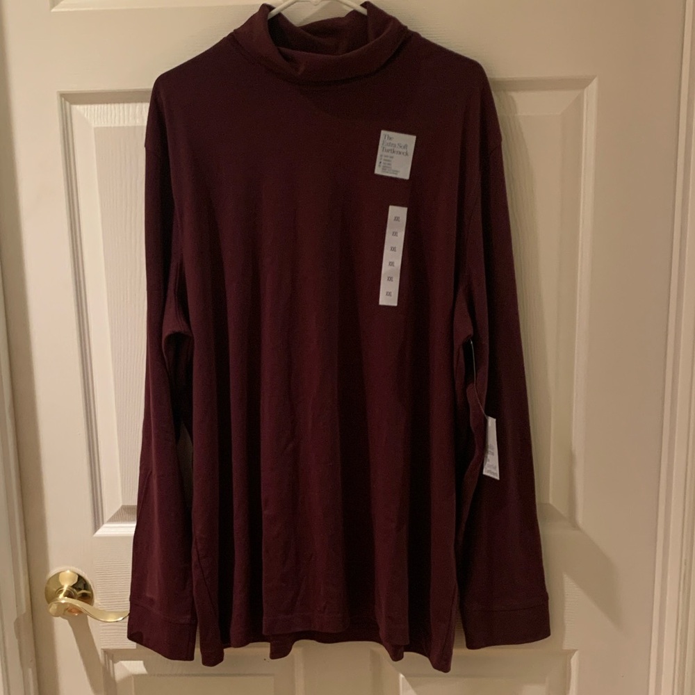 Croft & Barrow Women's Burgundy Turtleneck Top